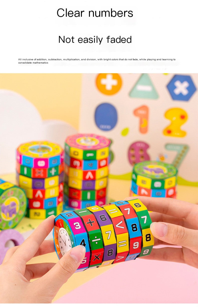 Six-Sided Math Cylinder for Kids