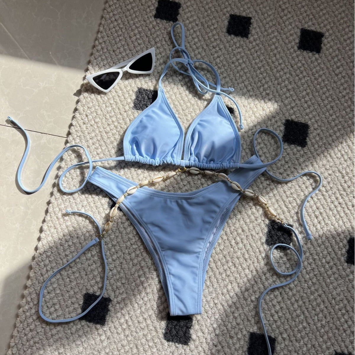 Sexy Shell Chain Bikini Swimsuit