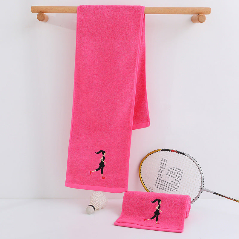 LOGO embroidered sports towel