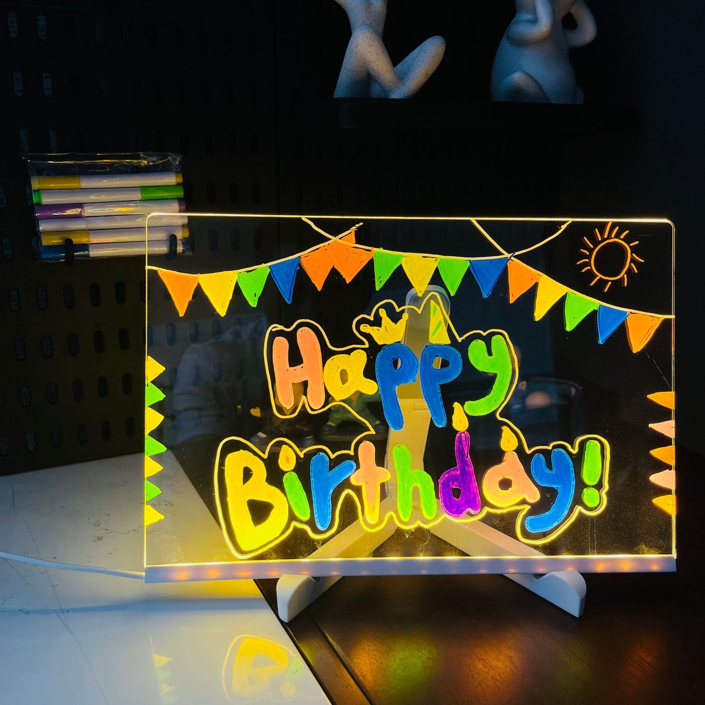 Transparent Luminous Acrylic Writing Light Board