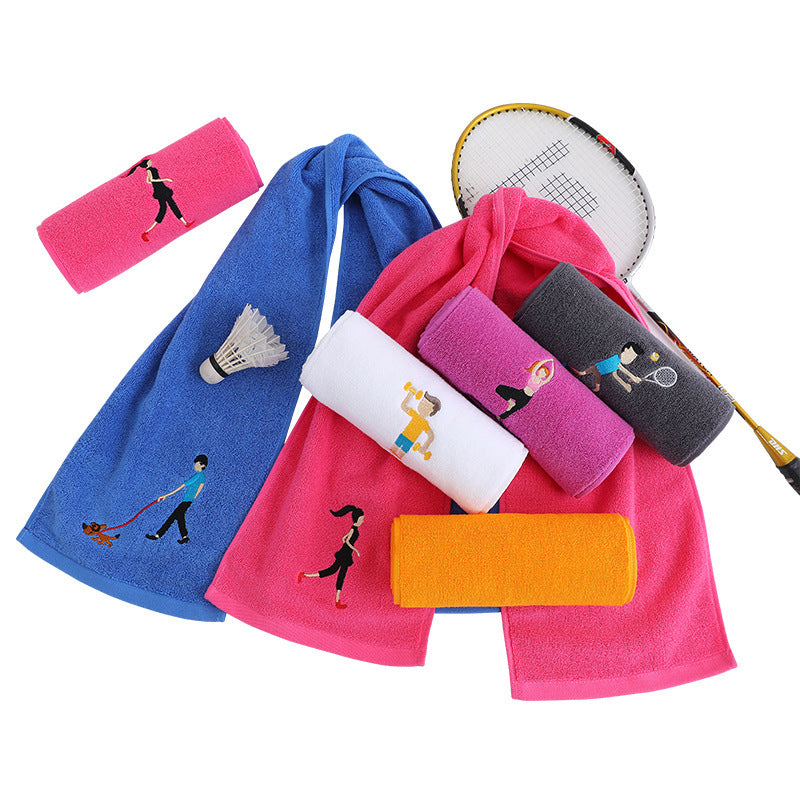 LOGO embroidered sports towel