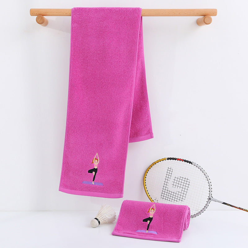 LOGO embroidered sports towel
