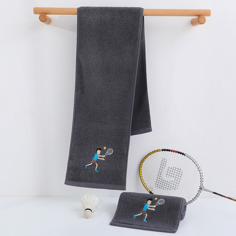 LOGO embroidered sports towel
