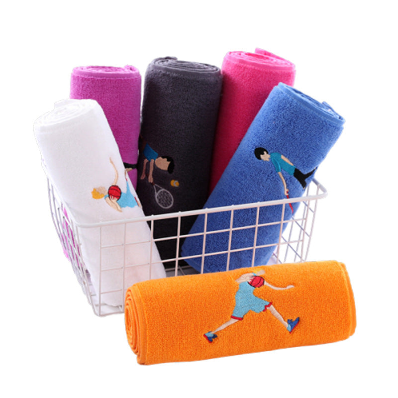 LOGO embroidered sports towel
