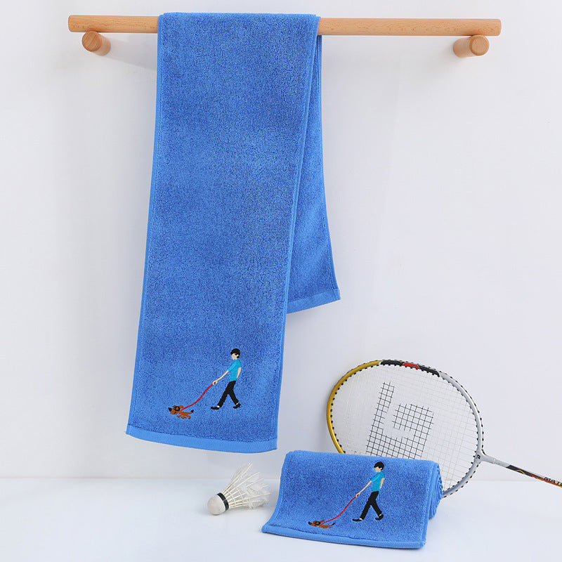 LOGO embroidered sports towel